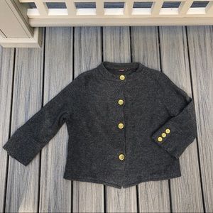 J. McLaughlin 3/4 Sleeve Wool cardigan Sweater